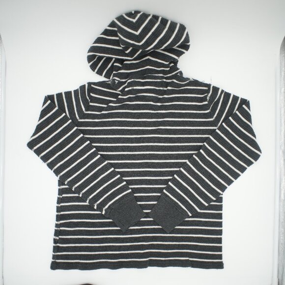 POLO RALPH LAUREN STRIPED HALF BUTTON LIGHTWEIGHT HOODIE - Picture 2 of 4